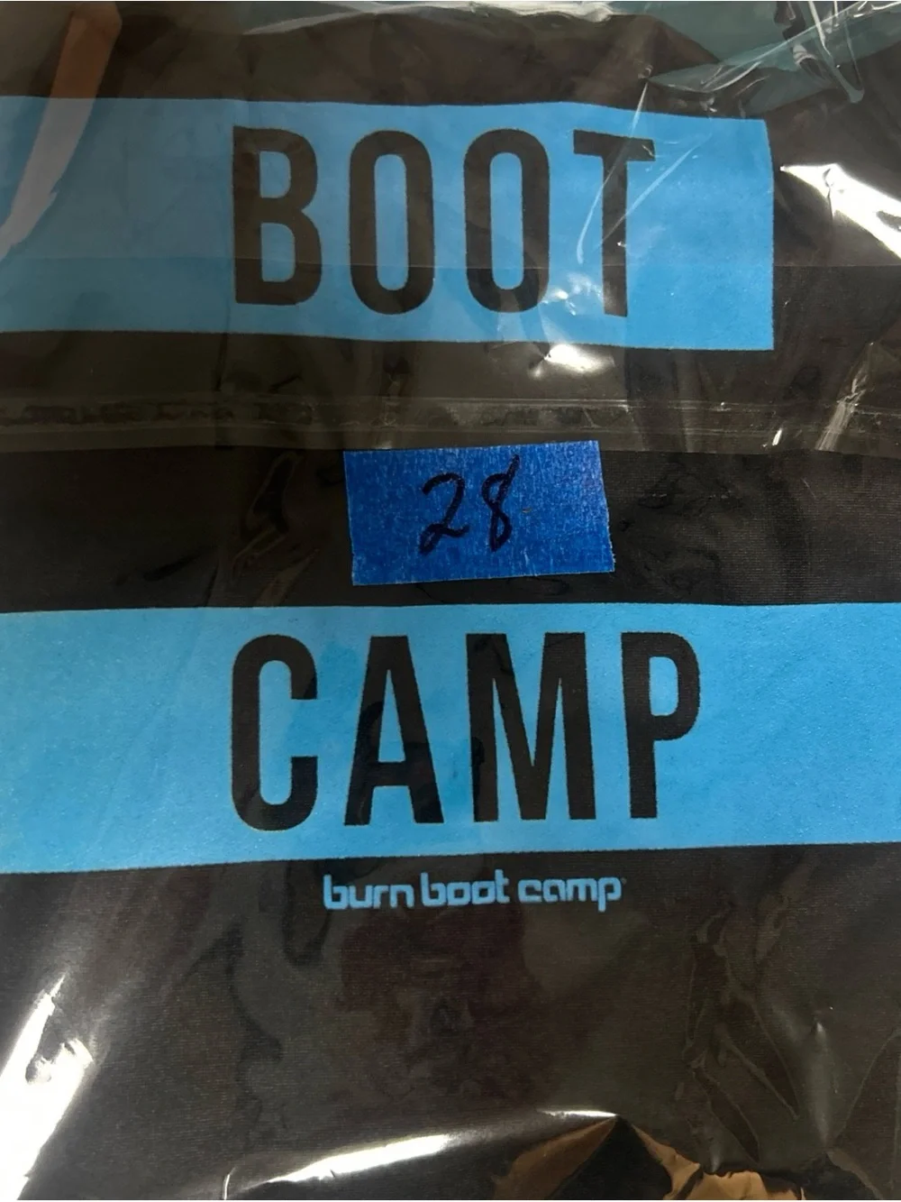 Burn Boot Camp Women’s Small Black Muscle Tank Top With Blue And Yellow Logo - Picture 6 of 6